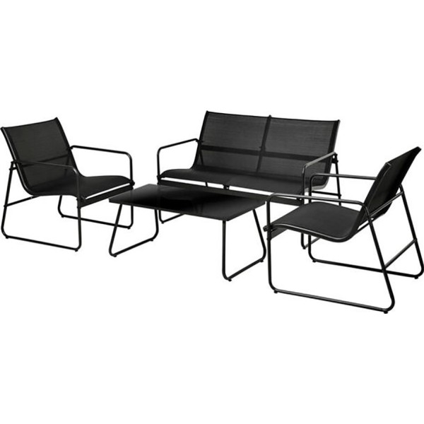 Conjunto de jardín negro 4 piezas